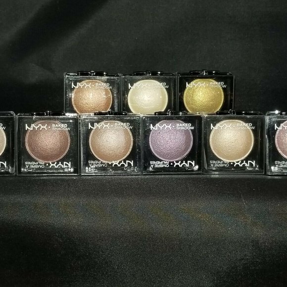 NYX Baked Shadow Singles -Lot of 9 Sealed